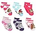 Paw Patrol Little Girls 6 pack Socks (2-4 (Shoe: 4-7), Skye Pink/Multi)
