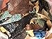 Embossed Leather Scraps 2 Lb - Small Pieces - Cowhide Mixed Prints by Pound Leathercraft Supplies for Leather Projects Earrings, Wallets, Bracelets DIY Projects Leather Supplier