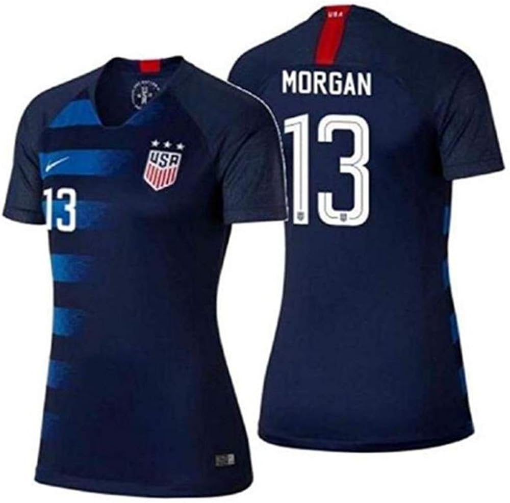 Amazon.com: New 2019#13 Alex Morgan Blue USA National Womens Away Soccer Jersey: Clothing