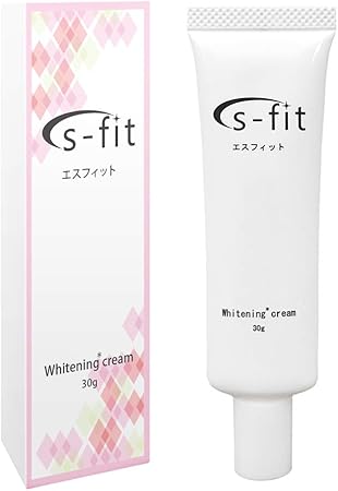Amazon 美白 クリーム S Fit ホワイトニングクリーム 30g 顔 乳首 バスト ワキ わき 膝 全身 シミ しみ くすみ そばかす 黒ずみ 美白 保湿 バストクリーム ボディケア S Fit ボディクリーム 通販