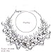 Simulated Pearl Necklace Cluster Choker Beads Chain For Women