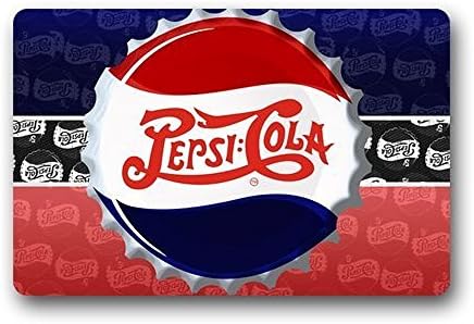 Heymat Pepsi Cola Custom Non Slip Machine Washable Mats Doormat By Home Floor Mats Rugs 23.6 X 15.7 Inches
