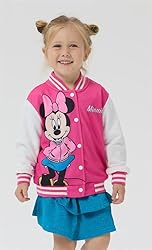 Disney Minnie Mouse Toddler Girls Varsity Bomber