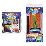 Product Bundle Melissa & Doug Magic In a Snap Tricks for Kids 2-Pack - Abracadabra Collection, Magic Flower Pot and Wand Book
