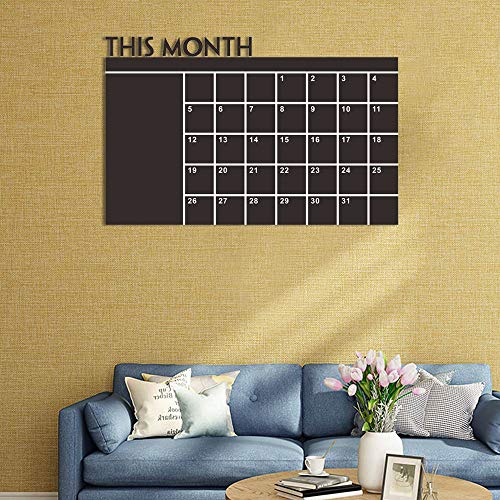 image for Iusun Sticker Iusun Christmas Month Plan Calendar Chalkboard MEMO Remo