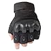 JIUSY Tactical Gloves Military Fingerless Hard Rubber Knuckle Half Finger Gloves