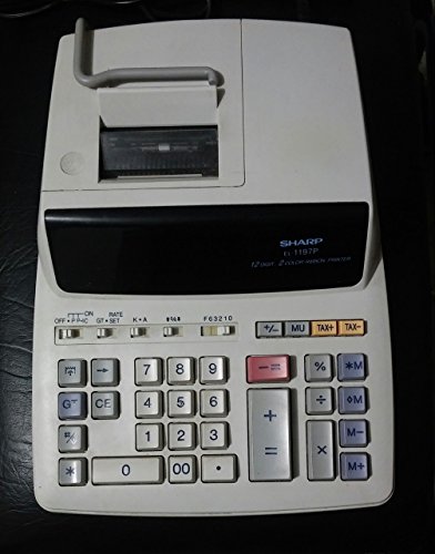 Sharp EL--1197P 12 Digit , 2 color printer ribbon printer