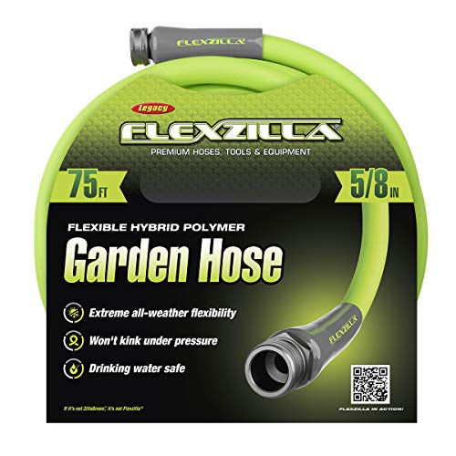 Flexzilla Garden Hose 5/8 in. x 75 ft, Heavy Duty, Lightweight