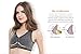 Senchanting Zip Front Racerback Padded Wirefree Push up Impact Yoga Sports Bra (Grey,L)