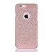 IPhone 7 Plus Case, OLVOO Luxury Hybrid PC Hard Shiny Bling Glitter Sparkle with Crystal Rhinestone Cover Case for iPhone 7 Plus-Rose Gold (Rose)