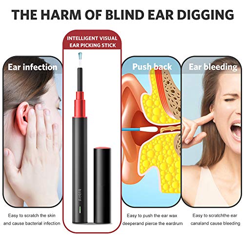 Ear Cleaner with Camera, Ear Wax Removal Endoscope Otoscope with Ear