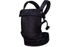 ·NEST BLANCHE· Baby Carrier for Newborn to Toddler, Cozy Baby Wrap Carrier 7-35 lbs, Ergonomic Backpack Design, Front and Back Facing Options, Black