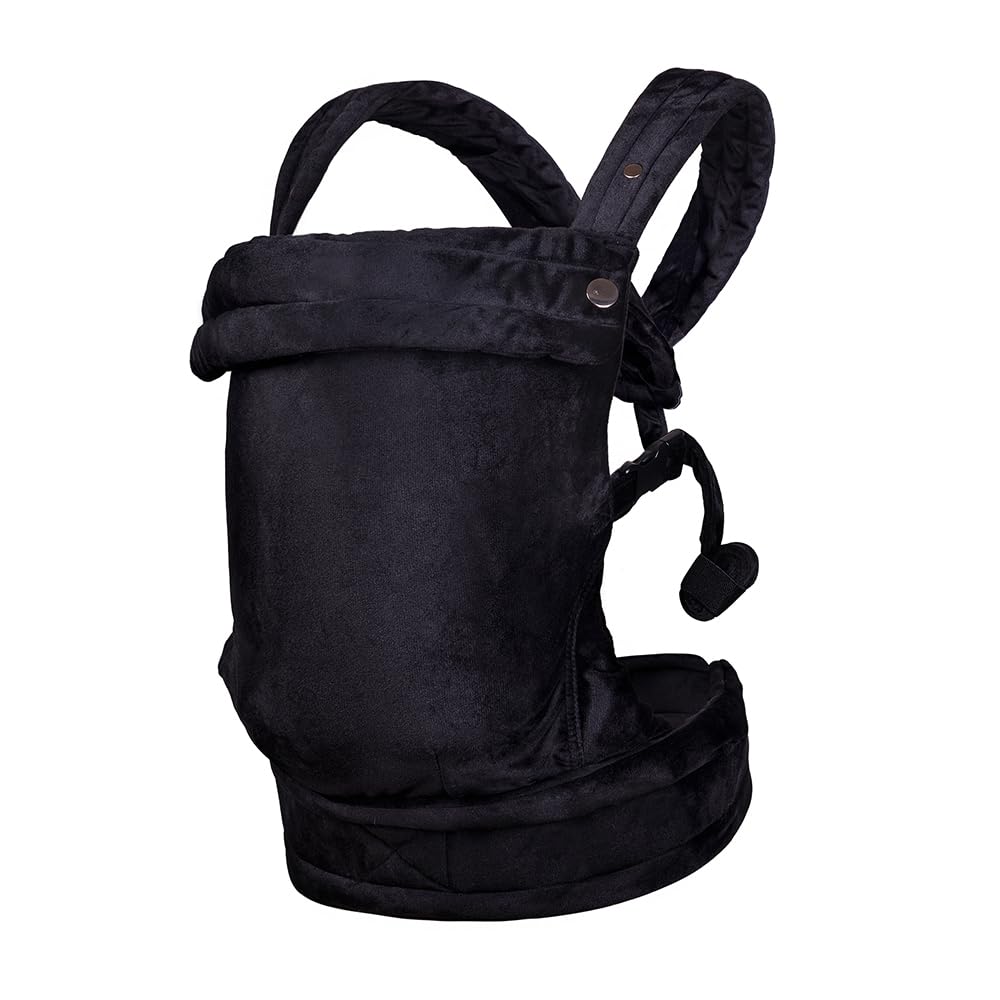 Photo 1 of ·NEST BLANCHE· Baby Carrier for Newborn to Toddler, Cozy Baby Wrap Carrier 7-35 lbs, Ergonomic Backpack Design, Front and Back Facing Options, Black
