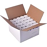 POS1 2 1/4 x 75 feet x 50 Rolls CORELESS BPA Free Thermal Paper Rolls for Handheld Thermal Receipt Paper Printers. 38mm Diame