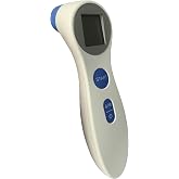 Digital Forehead Thermometer - Infrared - White (Body Temperature Reader, Lightweight, Compact)