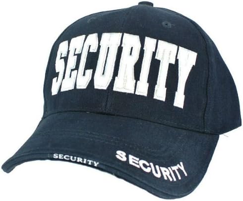 SECURITY Adjustable Hat Baseball Cap -Guard Officer Agent Law Enforcement, Blue, 100% cotton