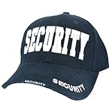 SECURITY Adjustable Hat Baseball Cap -Guard Officer Agent Law Enforcement, Blue, 100% cotton