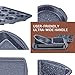 Nonstick Bakeware Set, 6-Pieces Set, Stylish and versatile Bakeware Set with 12-Cup Muffin Pan, Loaf Pan, 2 Round Cake Pans, Roasting Pan,Cookie Sheet, Kitchen Baking Tools. Navy Blue