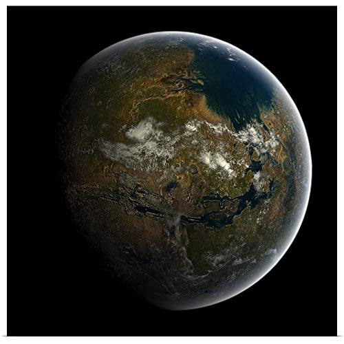 GREATBIGCANVAS Poster Print Entitled Artists Concept of a terraformed
Mars by Frieso Hoevelkamp 12"x12"