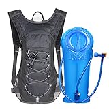 Unigear Hydration Pack Backpack with 70 oz 2L Water Bladder for Running, Hiking, Cycling, Climbing, Camping, Biking (GRAY with Upgraded 2L Water Bladder)