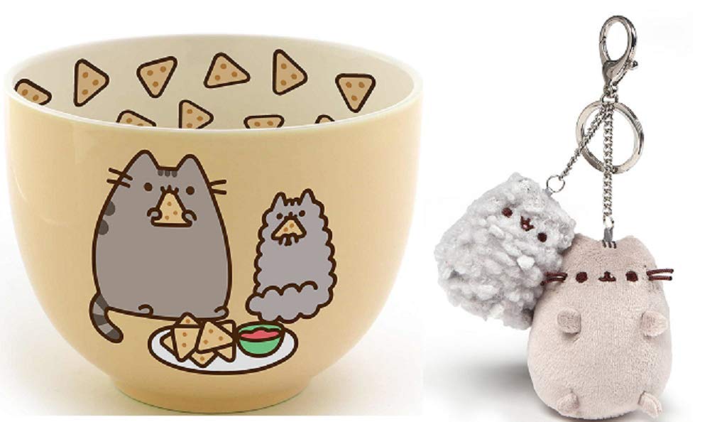 pusheen and stormy keychain