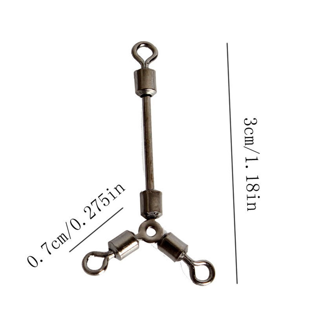 Aile Rabbit 1 B074w8fbz7 Strongテストswivel Way海水淡水釣りタックルswivels 100個合金3 スイベル スナップ 売り切れ必至 Www Supergomes Com Br