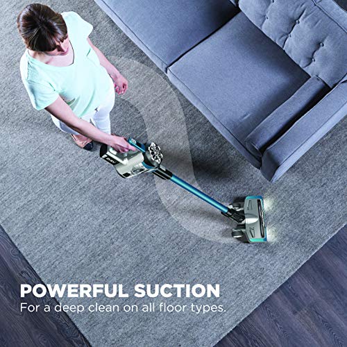 EUREKA NEC222 HyperClean Cordless Vacuum Cleaner, Deep Ocean , Blue