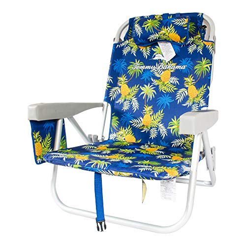 Tommy Bahama Backpack Cooler Beach Chairs Blue Pineapple Beachfront