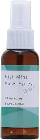 Amazon ミストミント マスクスプレー ハッカの香りで冷感 アロマオイルで消臭除菌 50ml 日本製 アルコールフリー 天然由来 Campagne アロマオイル