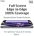 TOZO for iPhone 7 Plus Screen Protector [Anti Blue-Ray] 3D Glass [ 3D Full Frame ] Technology Premium Tempered 9H Hardness 2.5D PET [Soft Edge Hybrid] Perfect Fit Screen 5.5 Black