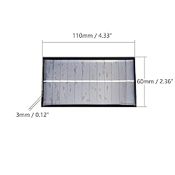 Fielect 5Pcs 6V 1W Mini Solar Panel Polysilicon
