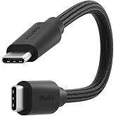 Hagibis USB4 Cable Vertical Plug USB-C to USB-C Short Cable 80Gbps 240W PD3.1 8K@60Hz Cord USB 4 V2.0 for Thunderbolt 4/5 Mac mini M4 Mac Studio