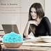 BESTEK Essential Oil Diffuser,300ml Glass Aroma Diffuser Ultrasonic Cool Mist Humidifier with Changing Colored LED Lights, Waterless Auto Shut-Off and Adjustable Mist Mode