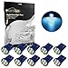 Partsam 10pcs T10 194 168 2825 Wedge Ice Blue 8-Epistar SMD LED Rear License Plate Lights / Interior Dome Map Bulbs 12V
