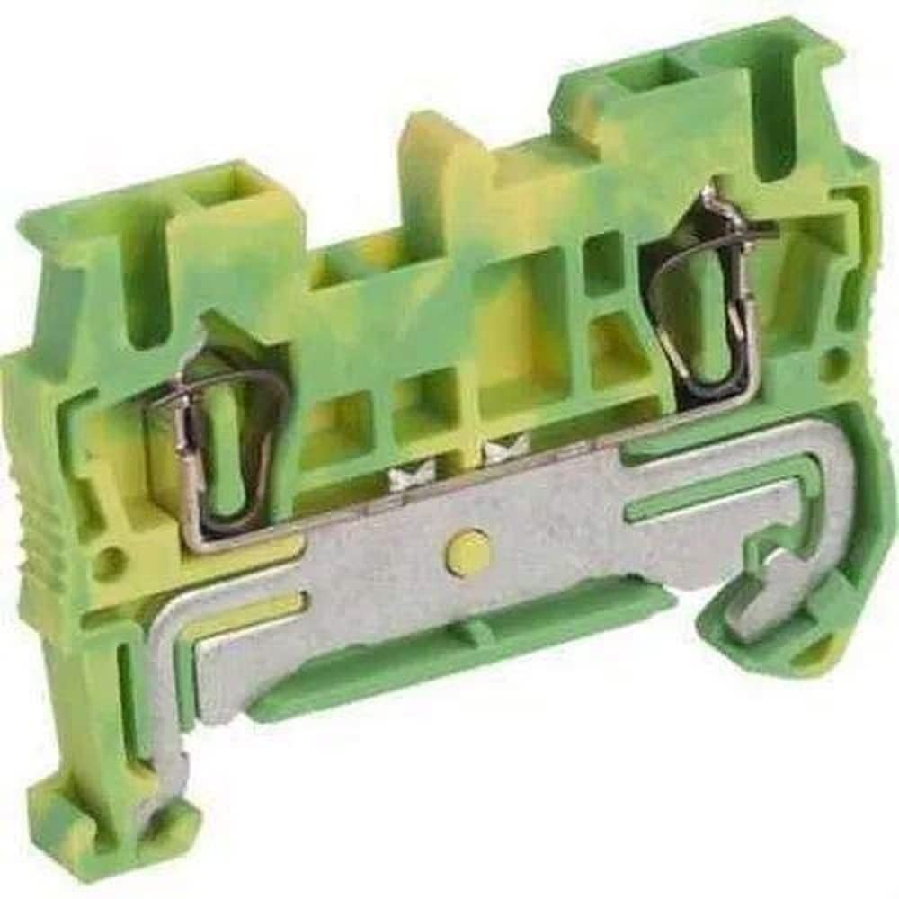 Schneider Nsyt RR22PE Linergy Earth Terminal, 2, 5 mm2, 1 level, 1x1, Spring Green/Yellow