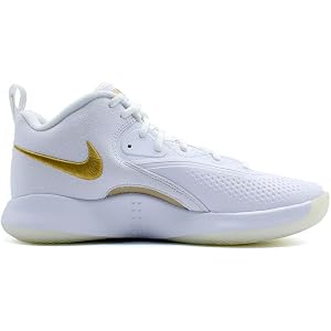 Nike HyperSet 2 Indoor Court Shoes (White/Metallic Gold/White)