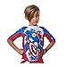 Marvel Captain America Rash Guard for Boys Size 5/6 458062333367