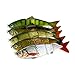 Isafish Swimbaits for Bass Crankbait Bionic Multi Jointed 4 Segment Pike Fishing Lures Minnow Hard Bait 4.72 Inch 0.6 Ounce