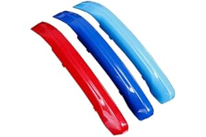 Pengchen for BMW X1 F48 F49 2016-2019 M Color Car Front Grille Inserts Trims Strips Buckle Covers Clips 3Pcs (8 Grille)