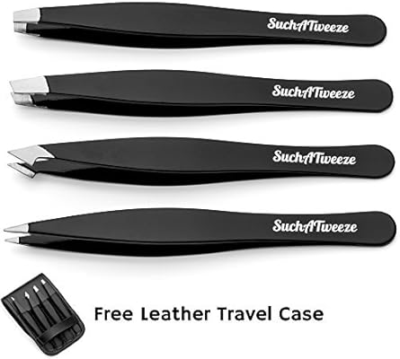 4 Tip Tweezer Set Suchatweeze Premium Stainless Steel Precision