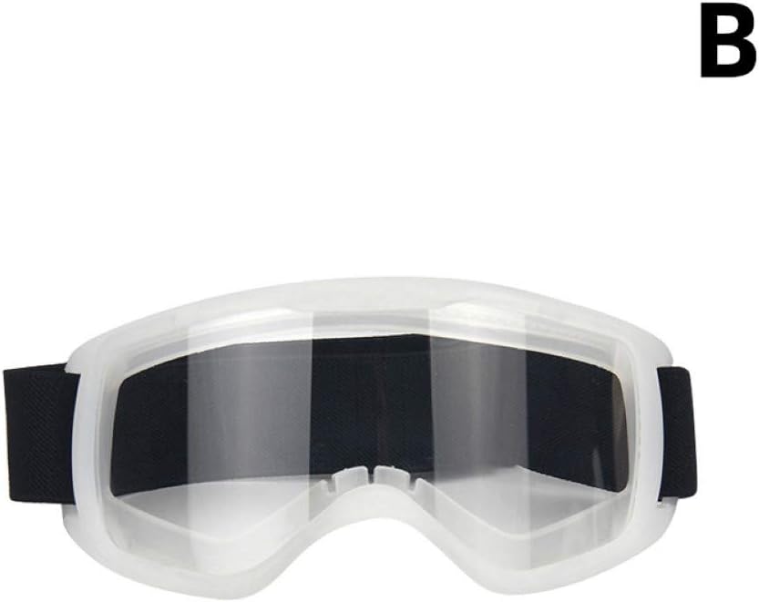 xmke96 Closed Goggles, Protective Glasses, Anti-Sneezing Droplets, Anti-Dust, Anti-Fog Glasses Transparent B