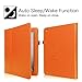 Fintie (Orange) Folio Leather Case Cover for iPad 4th Generation With Retina Display, the New iPad 3 & iPad 2 -9 color options