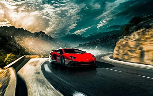 2016 Lamborghini Aventador SV LP750 4 Silk Wall Art Poster Print - 32x48 inch (80x120cm)