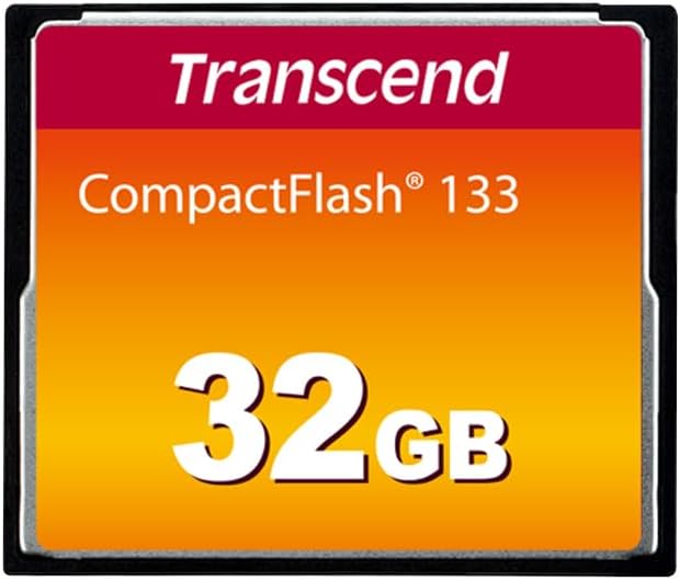 Transcend 32GB CompactFlash 133 Memory Card CF Ultra DMA 4 MLC NAND DSLR
