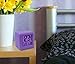 Equity by La Crosse 70904 Soft Purple Cube LCD Alarm Clock