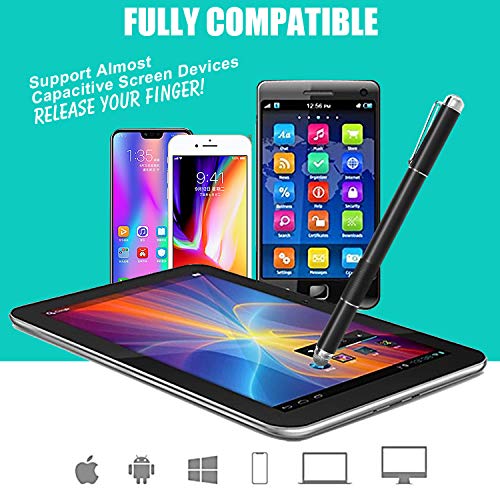 Diamond Stylus Pen, 4-in-1 Universal Touch Screen Stylus Multifunction Writing Instruments Penyeah P2 - Black