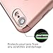 Hedonism iPhone 7 Case [Designers Series] Sleek Ultra Slim iPhone 7 Cases Suede Feel Slender Appearance+[Spare Screen Protector] for Apple iPhone 7-Rose Gold