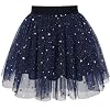 Meisjes Rok Marineblauw Parel Sterren Sprankelend Tutu Dansen 4-12 jaren