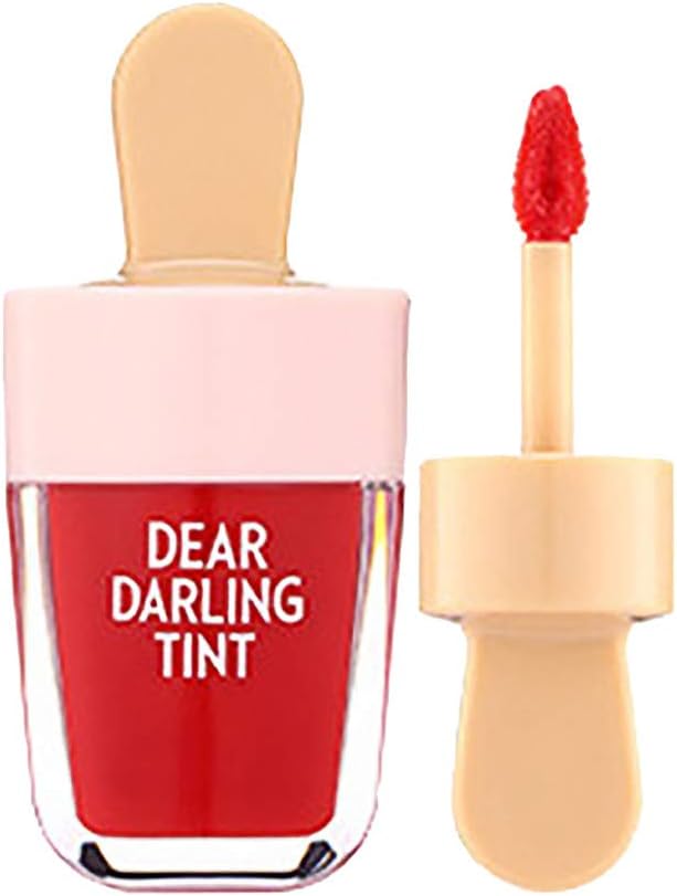 Fenleo❤️Lolis 5 Colors Super Ice Cream Lip Gloss Waterproof Long Lasting Red Lip Tint