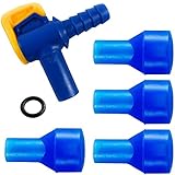 Bite Valve Replacement Mouthpiece (4-pack), Shutoff Valve, and Tube O-ring Kit for Hydration Bladder and Water Backpack Bladder Reservoir by Aquatic Way - Compatible with Most Brands